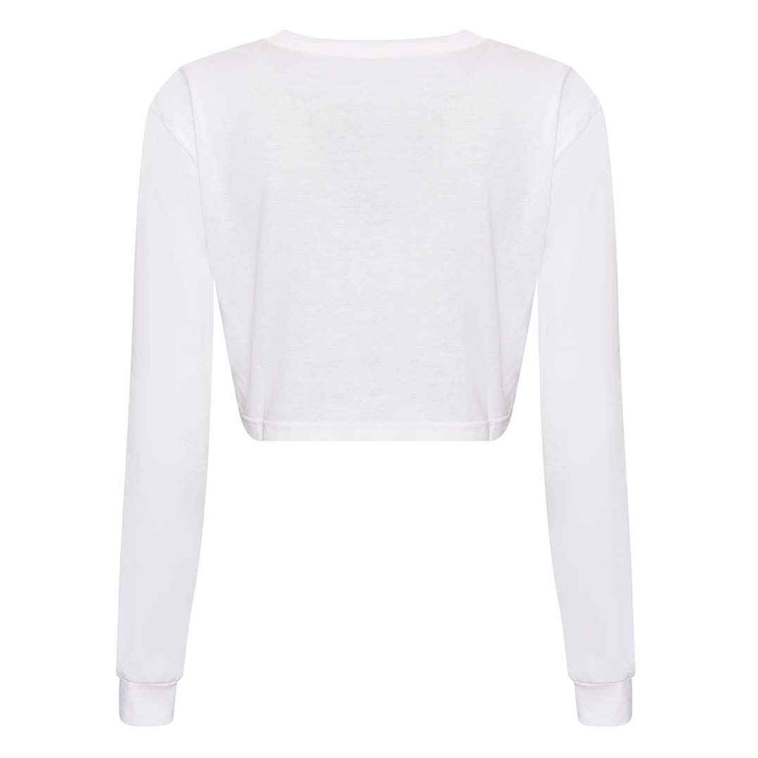 AWDis T-Shirt Manches Longues Court Chiné  