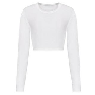 AWDis T-Shirt Manches Longues Court Chiné  