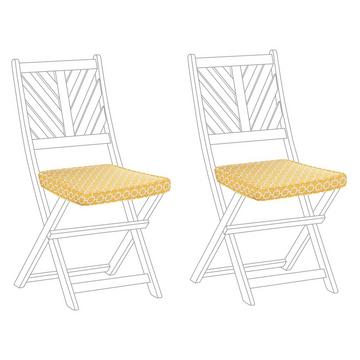 Set di 2 cuscini per sedie en Poliestere Boho TERNI