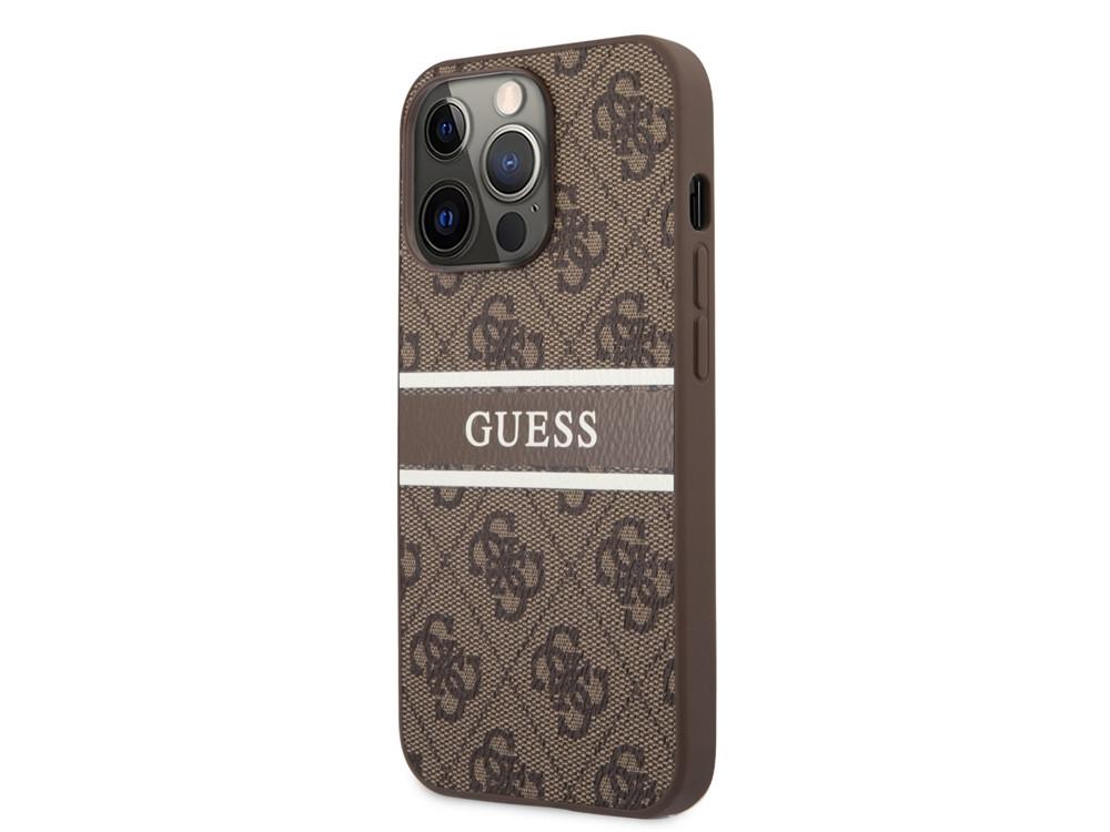 GUESS  Coque pour iPhone 13 Pro PU 4G Stripe 