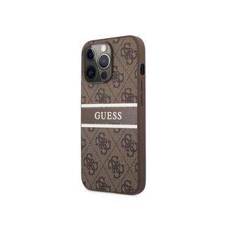 GUESS  Coque pour iPhone 13 Pro PU 4G Stripe 