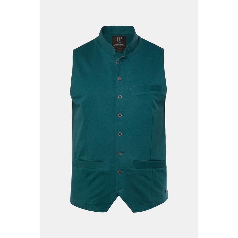 JP1880 Trachten Sweat Weste Stehkragen Stickerei  