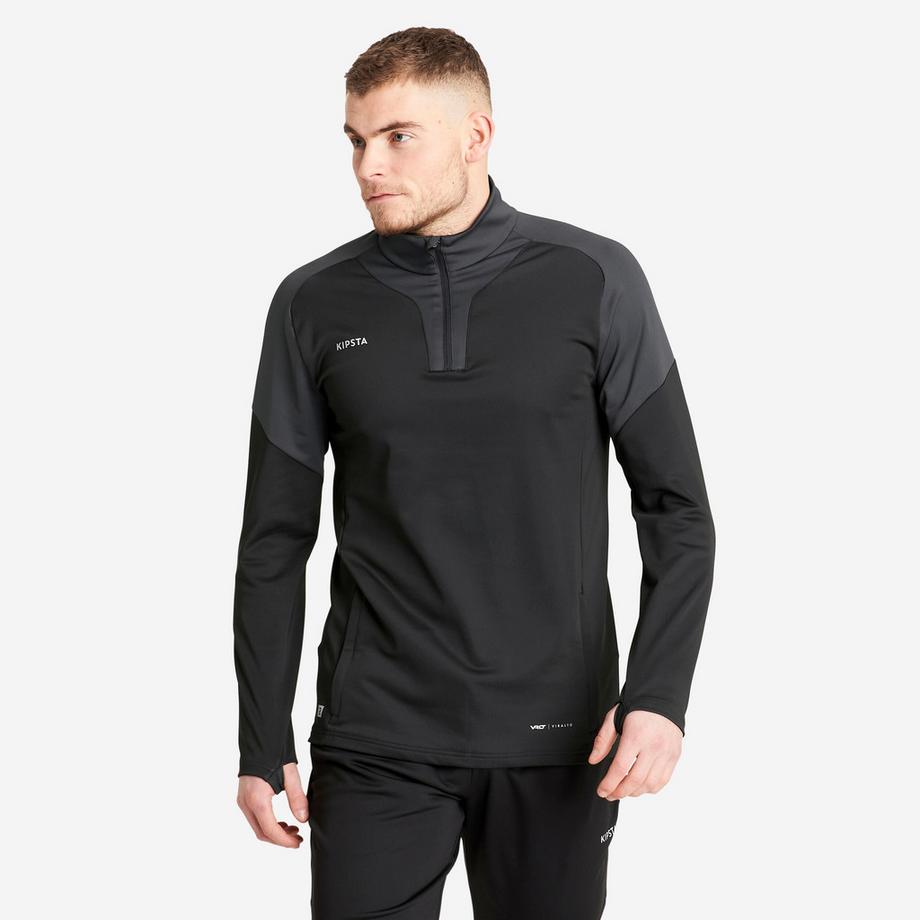 Felpa calcio Viralto con zip poliestere
