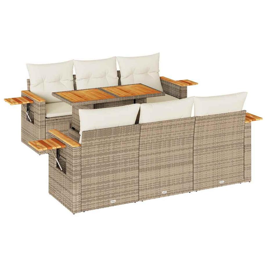 Ensemble de canapés de jardin rotin synthétique