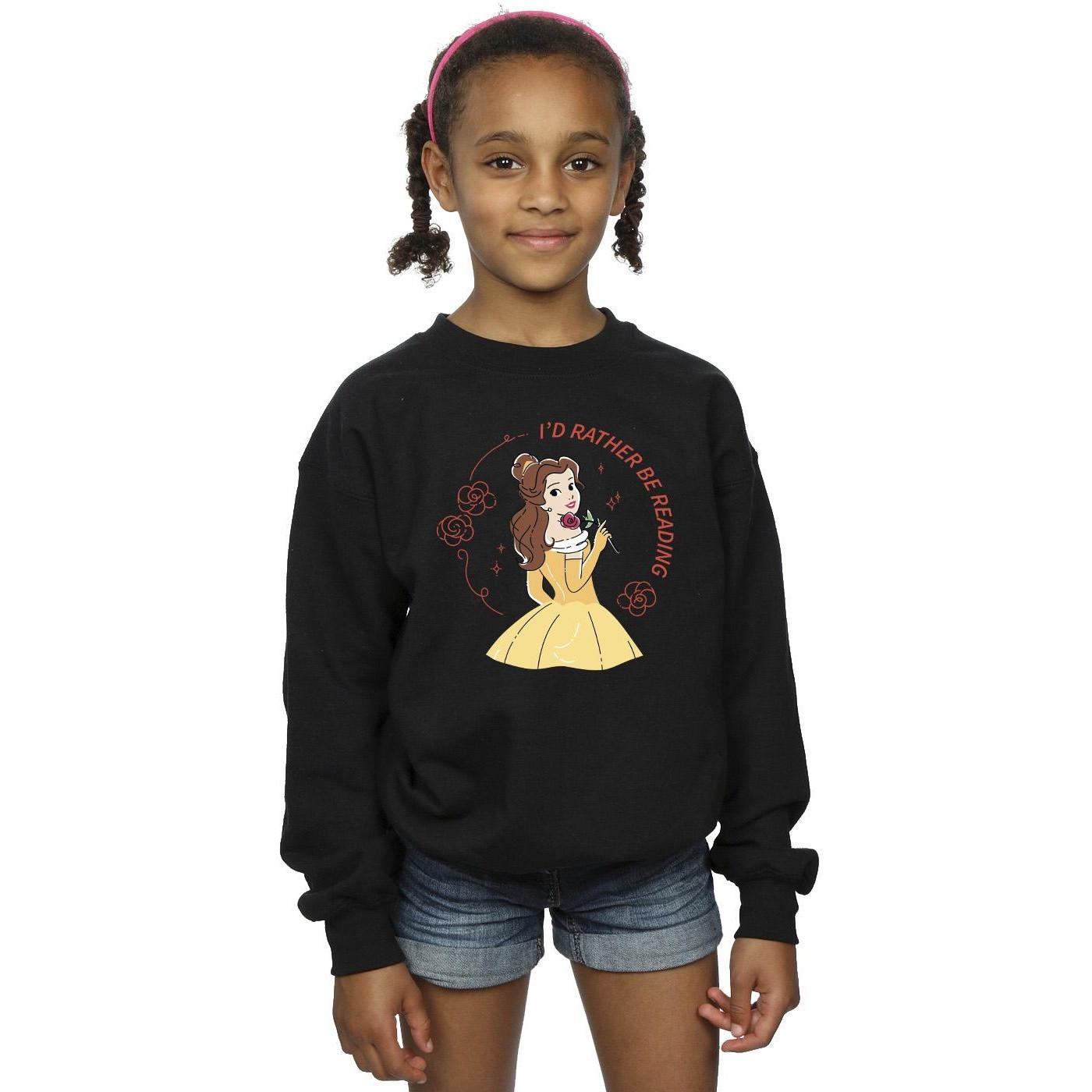 Disney  Beauty And The Beast I'd Rather Be Reading Sweatshirt 