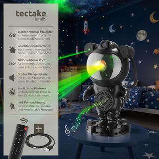 Tectake Projecteur LED ciel étoilé Astronaute avec Bluetooth  
