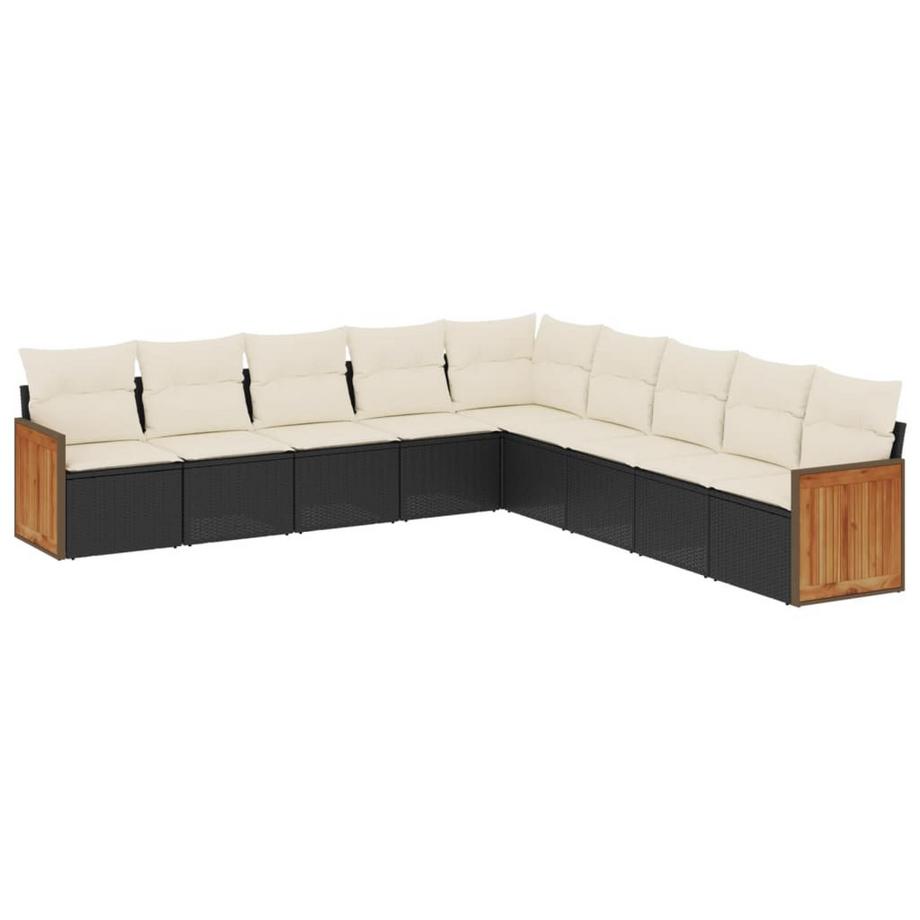 set divano da giardino Polirattan