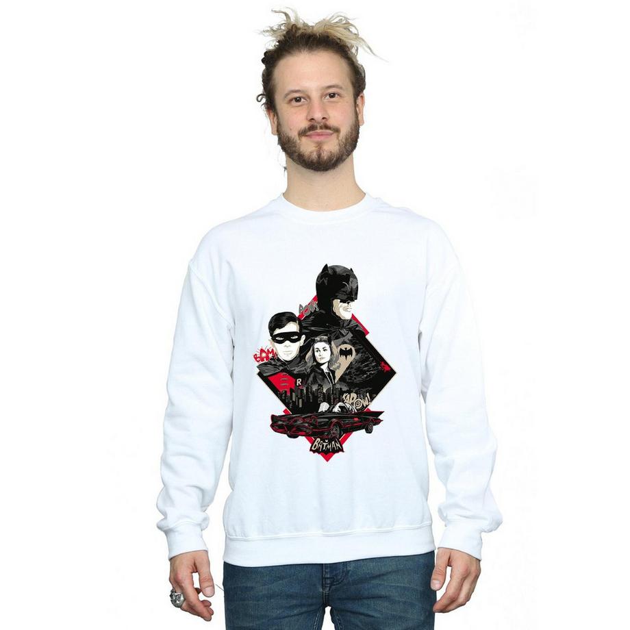 DC COMICS Batman Retro Diamond Sweatshirt  