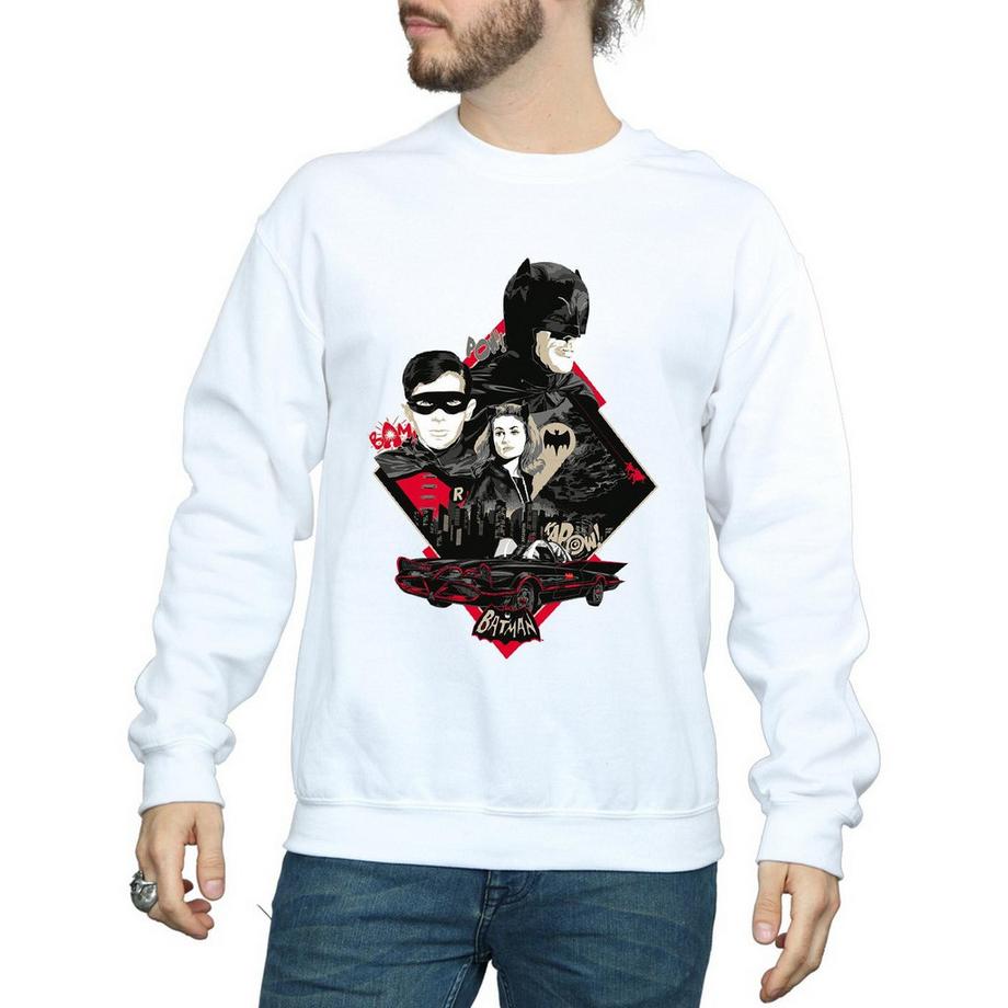 DC COMICS Batman Retro Diamond Sweatshirt  