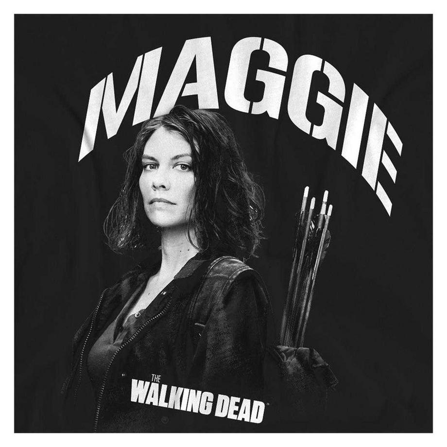 The Walking Dead Maggie Greene Monochromes Grafik T-Shirt  