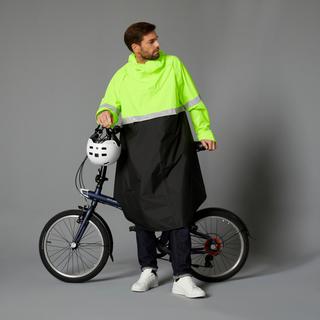 BTWIN  Fahrrad Regenponcho City 560 Sichtbarkeit 
