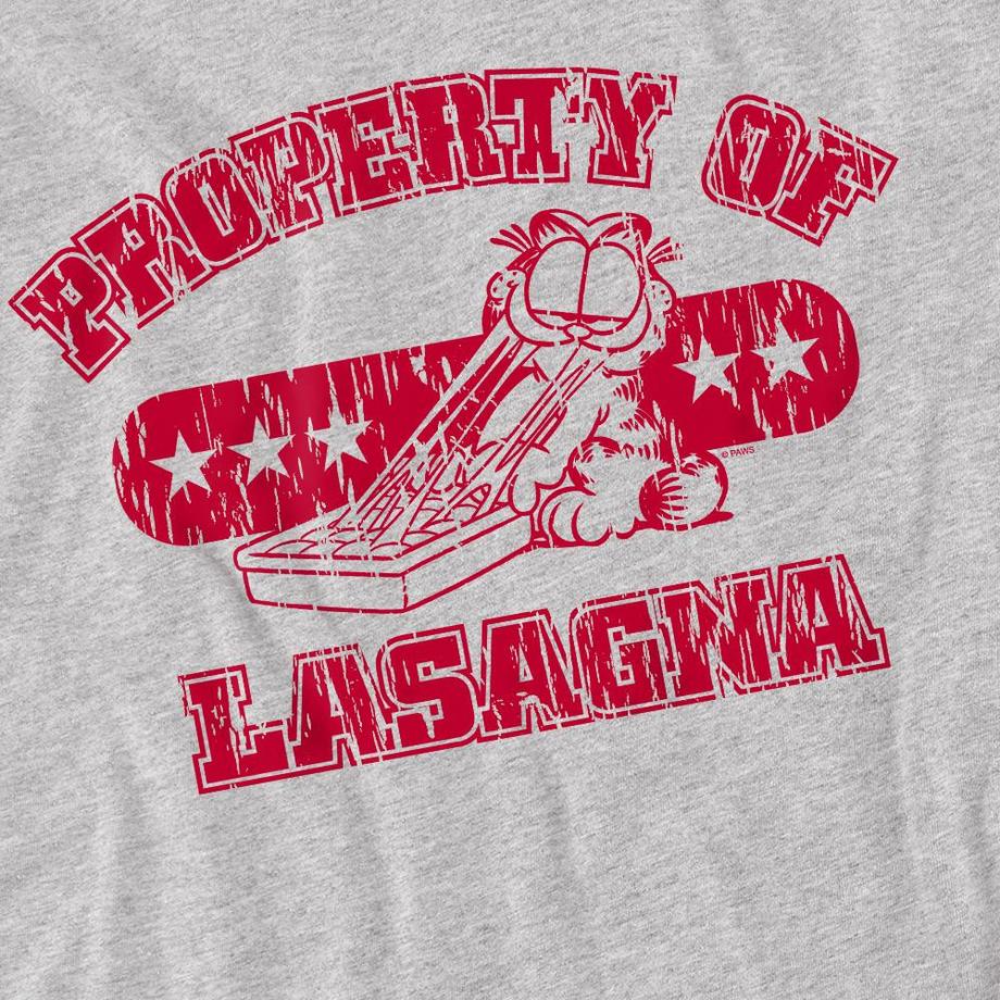 Garfield  Property Of Lasagna Maglietta 