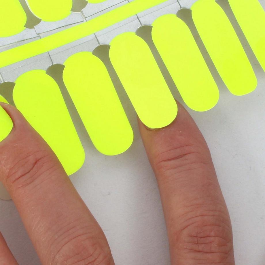 LAUED  vegane Nagelfolien solid neon Funky Neon 