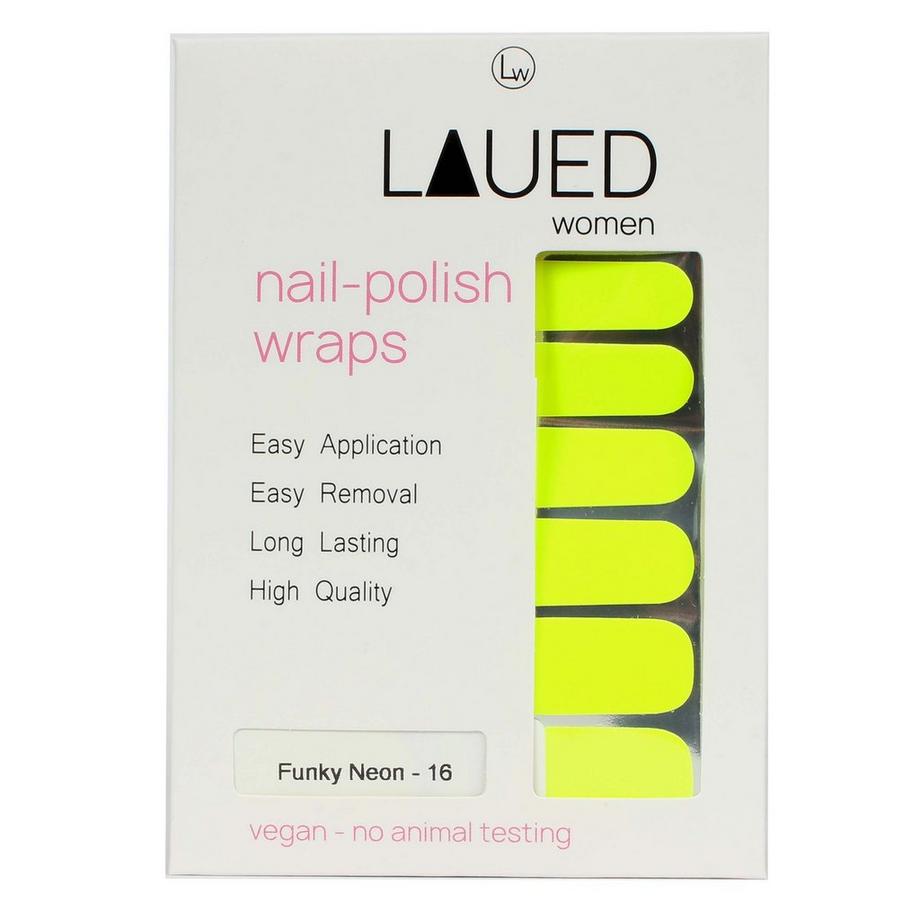 LAUED  vegane Nagelfolien solid neon Funky Neon 