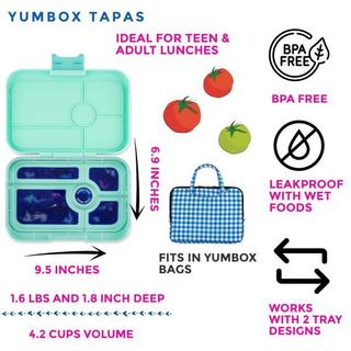 Yumbox Yumbox Tapas XL 5C Bali Aqua Galaxy Znüni Lunchbox  