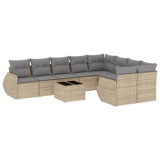 VidaXL set divano da giardino Polirattan  