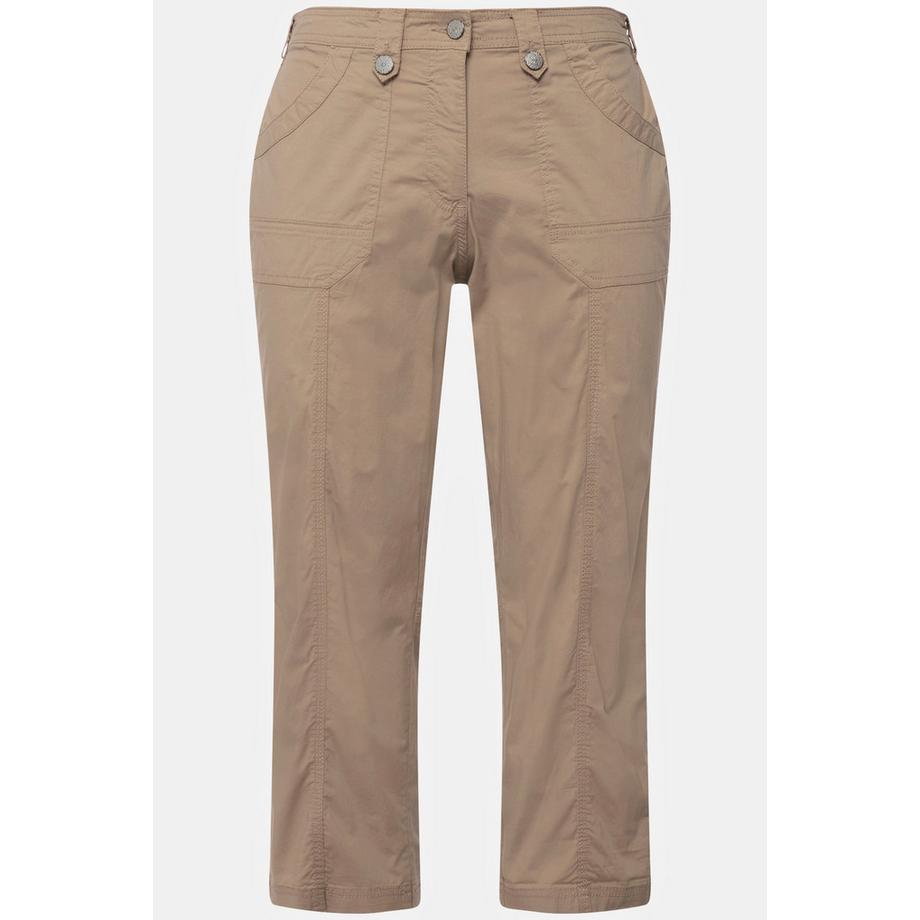Ulla Popken Pantaloni cargo 7/8 con linguetta arrotolabile Vita comoda  