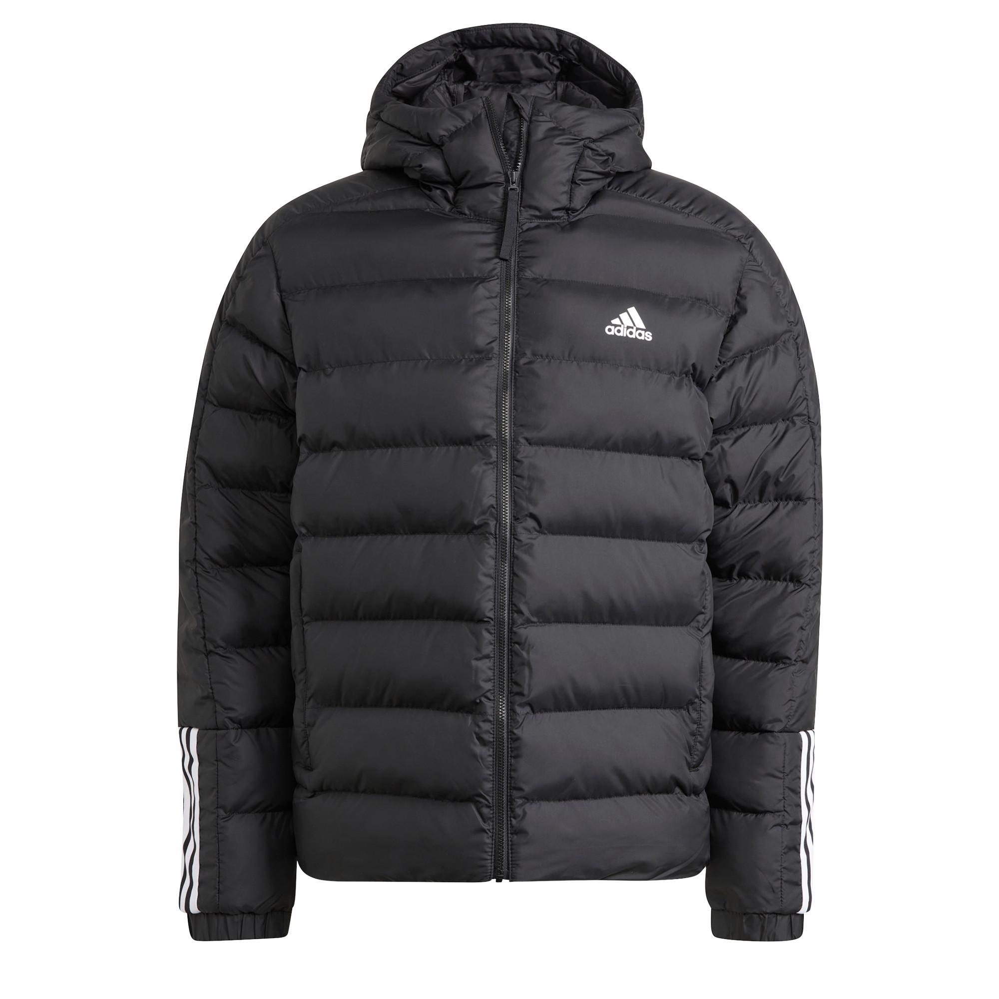 adidas  piumino con cappuccio itavic 3-stripes midweight 