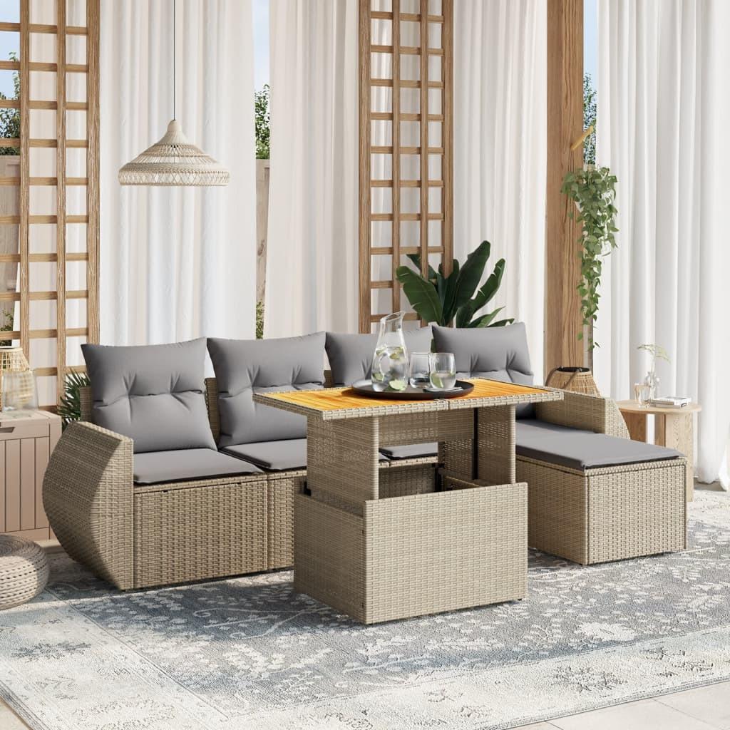 VidaXL Garten sofagarnitur poly-rattan  