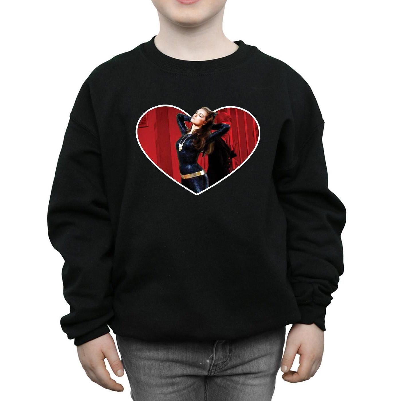 DC COMICS  Batman TV Series Catwoman Heart Sweatshirt 