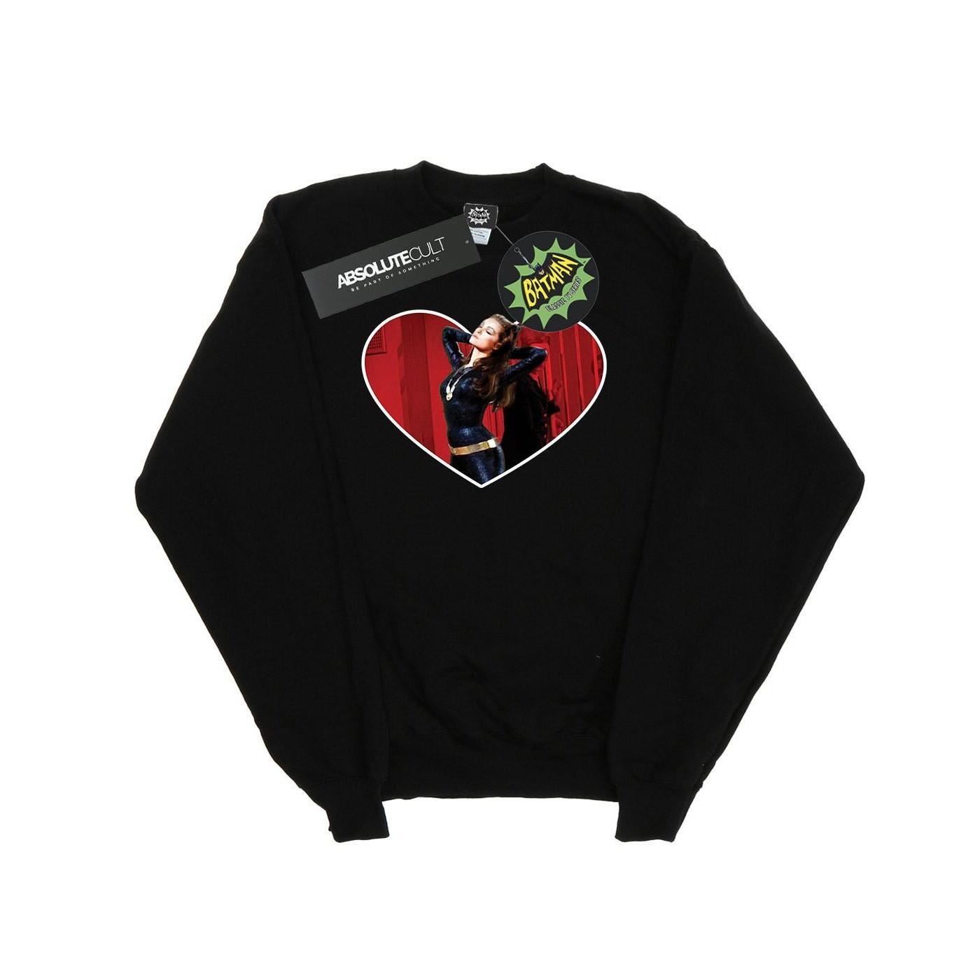 DC COMICS  Batman TV Series Catwoman Heart Sweatshirt 