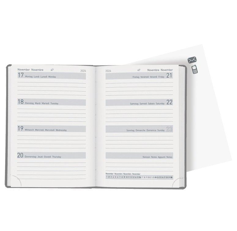 Biella  Taschenagenda Memento Trend,Flower 2024 