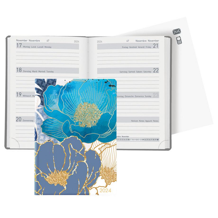 Biella  Taschenagenda Memento Trend, Flower 