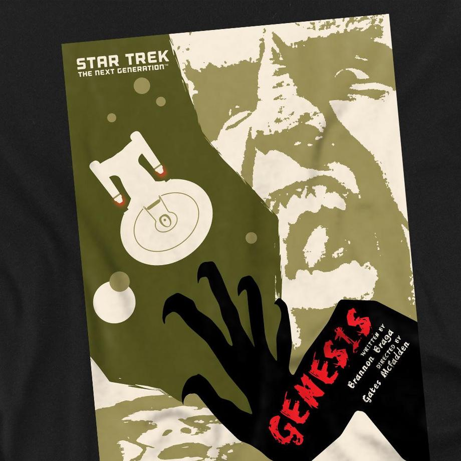 Star Trek Star Trek The Next Generation Season 7 Episode 19 Genesis Langarm T-Shirt  