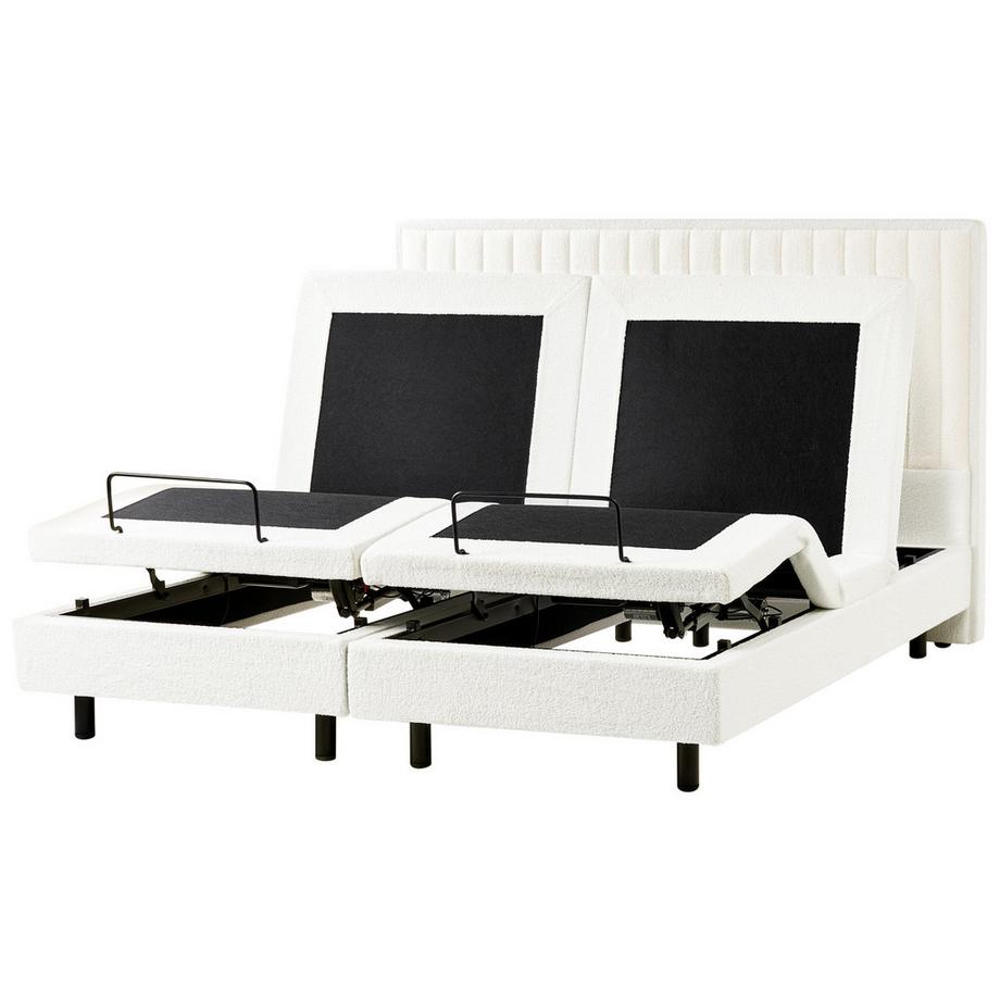 Beliani Letto regolabile en Bouclé  DUKE II  