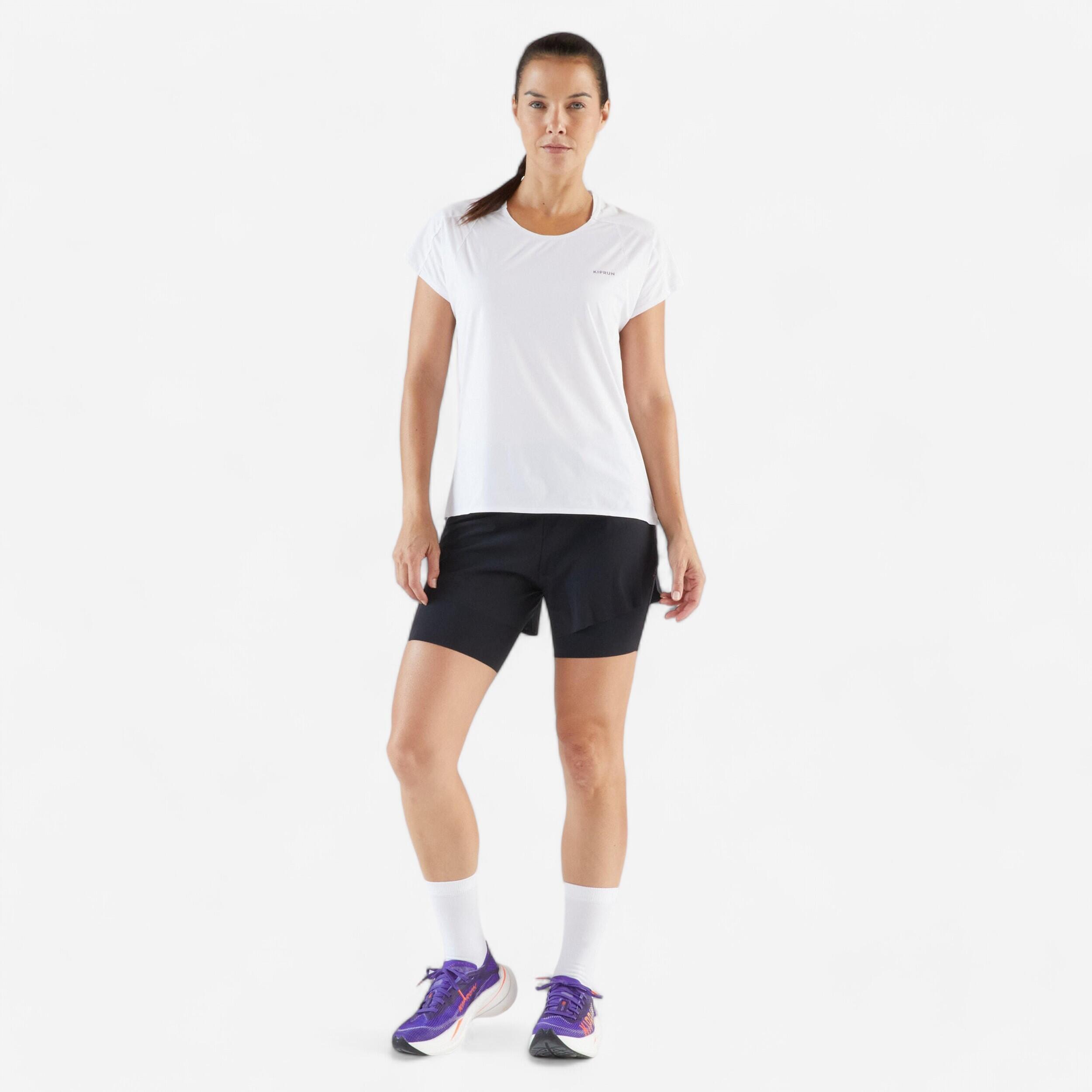 KIPRUN  T-shirt de course femme léger polyester 
