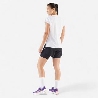 KIPRUN  T-shirt de course femme léger polyester 