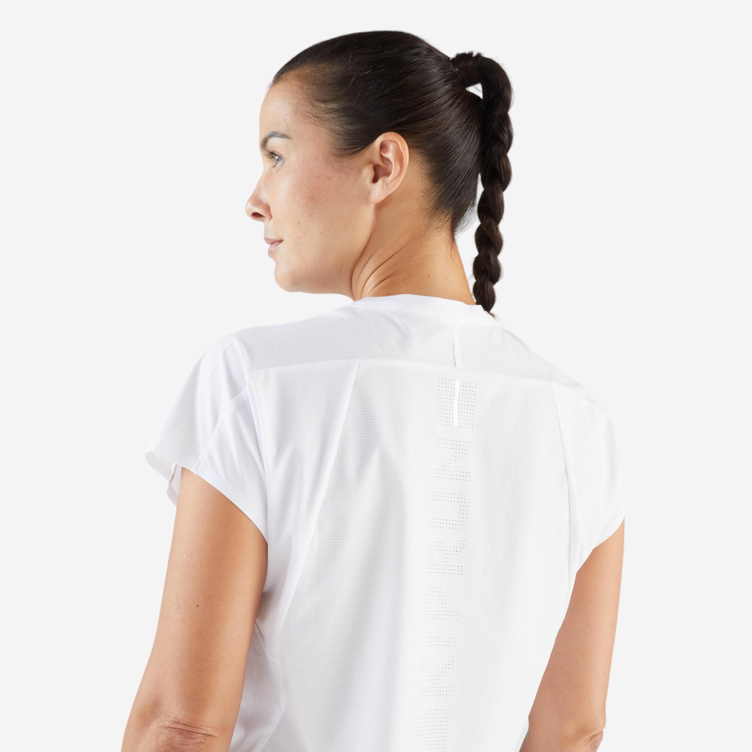 KIPRUN  T-shirt de course femme léger polyester 