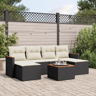 VidaXL set divano da giardino Polirattan  