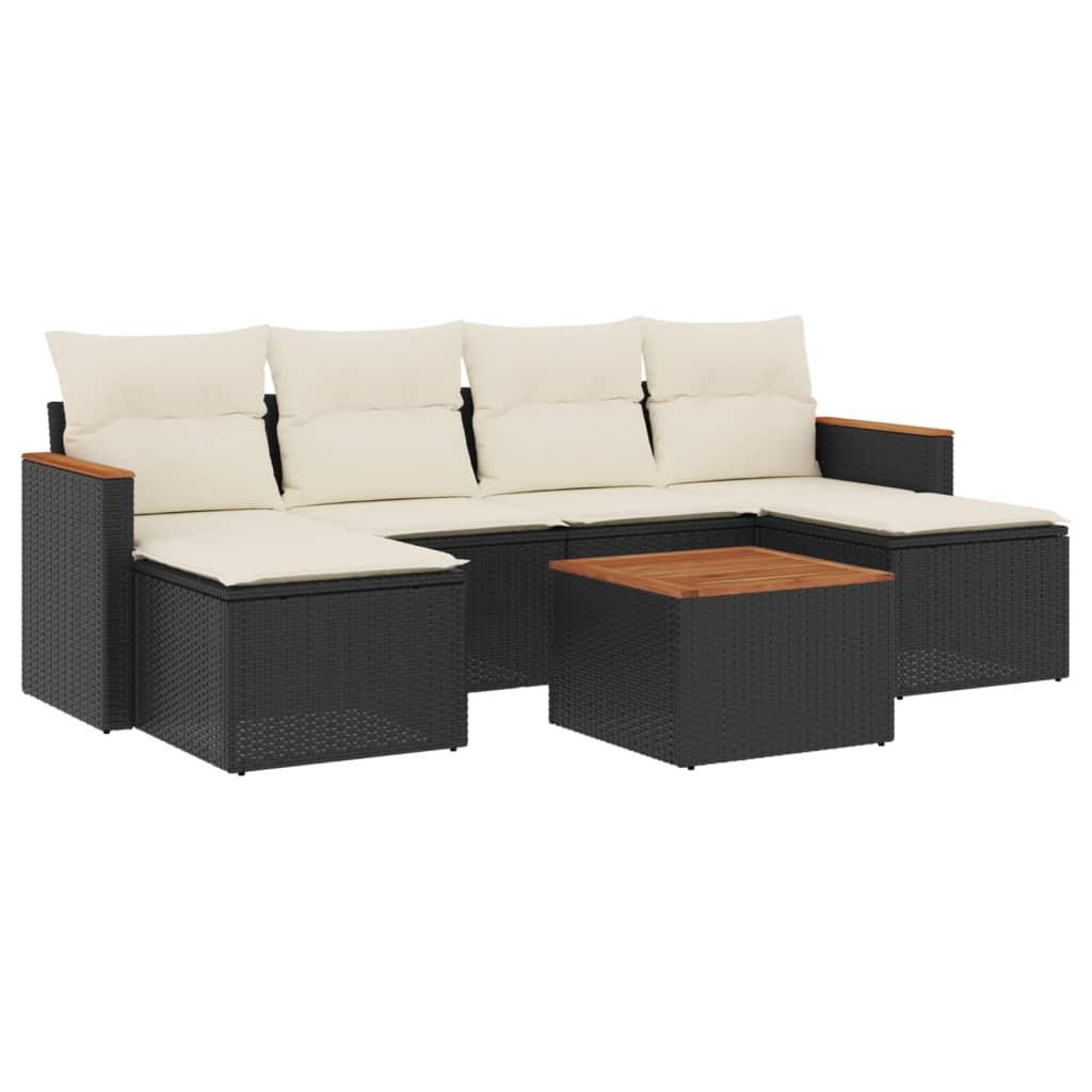 VidaXL set divano da giardino Polirattan  