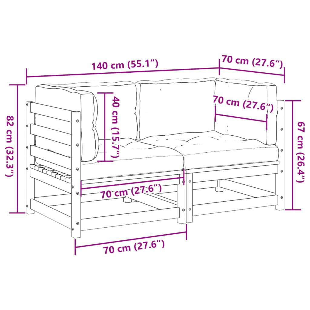 VidaXL Garten sofagarnitur pine wood  