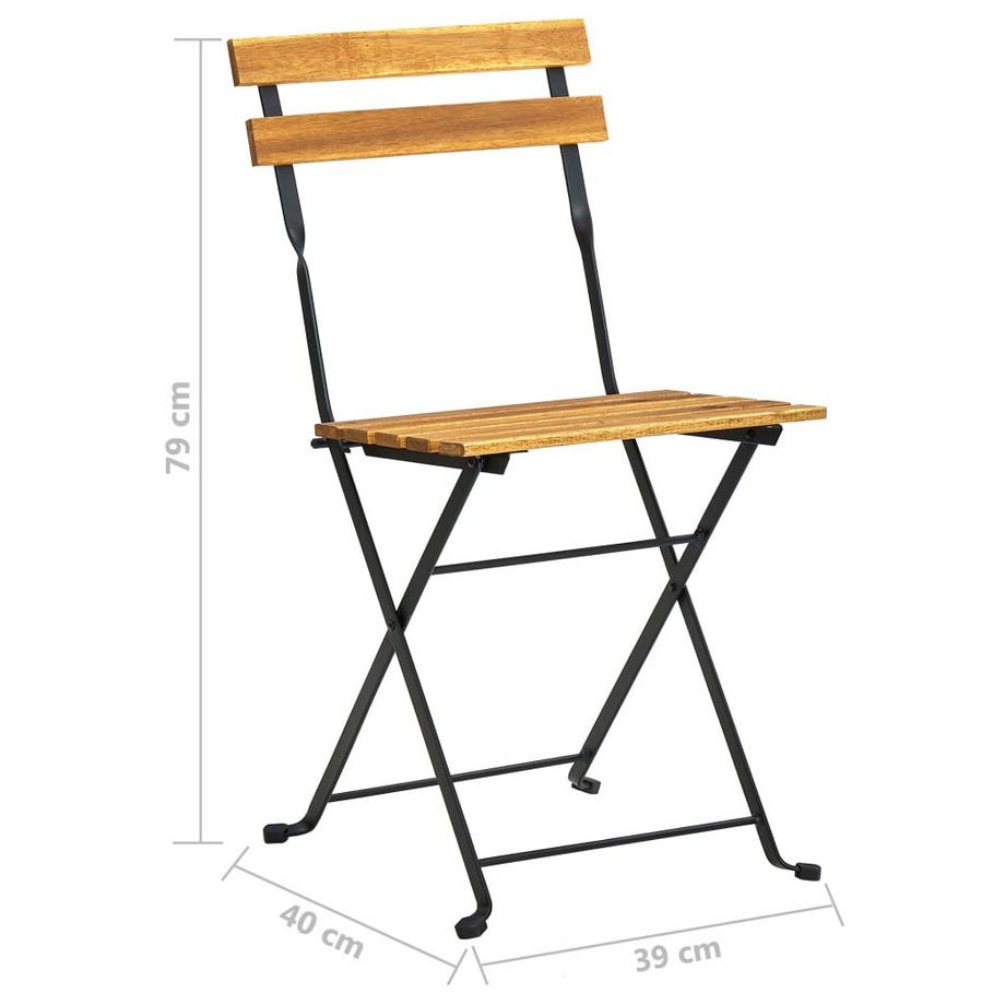VidaXL Ensemble de salle à manger d'extérieur bois d'acacia  