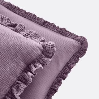 La Redoute Intérieurs Kumla Unifarbener Kopfkissenbezug mit Volant  