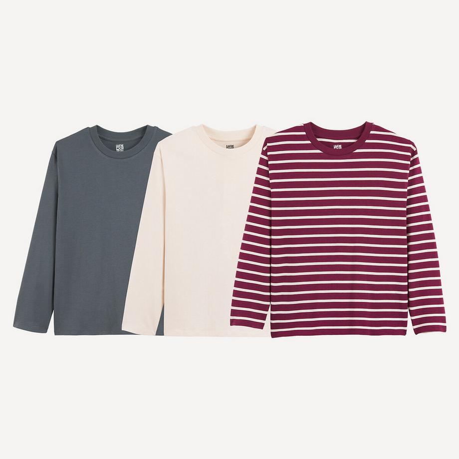 3er-Pack Langarmshirts