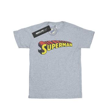 Superman Telescopic Crackle Logo TShirt