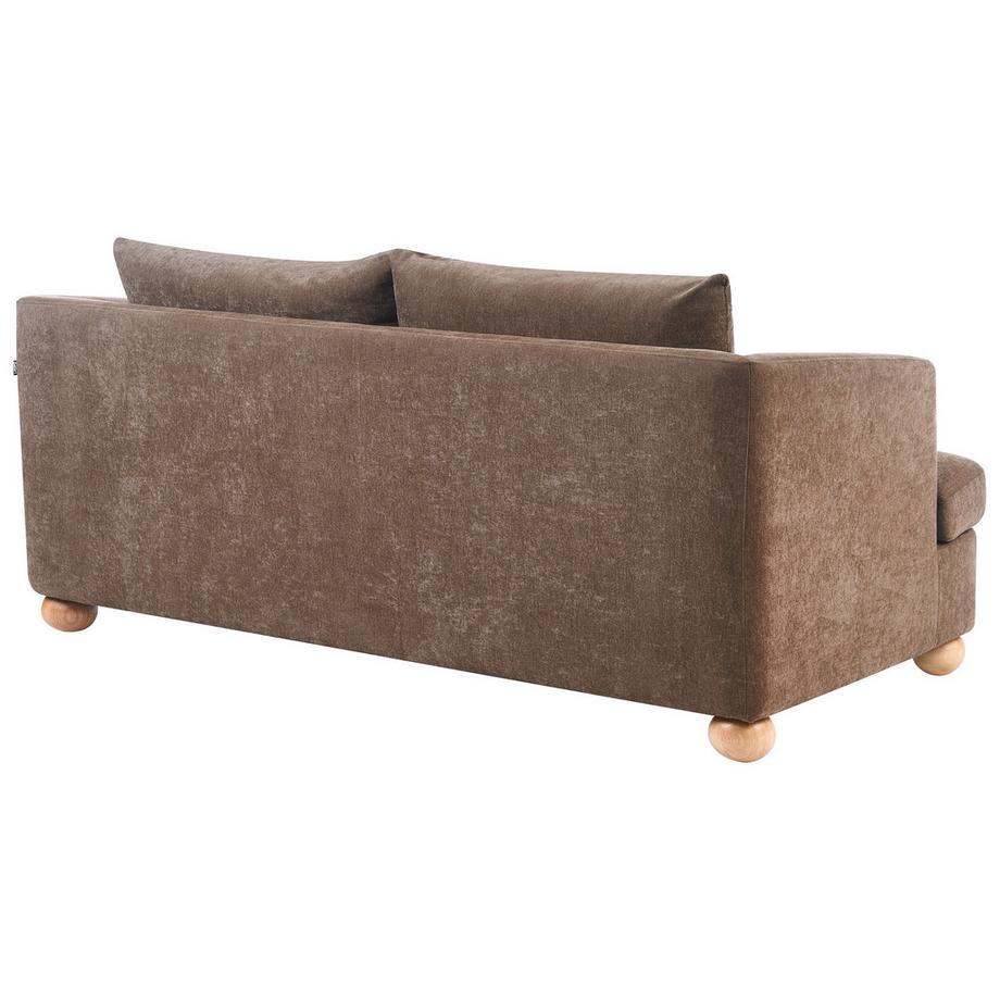Beliani Canapé 3 places en Tissu chenille Minimaliste RATTVIK  