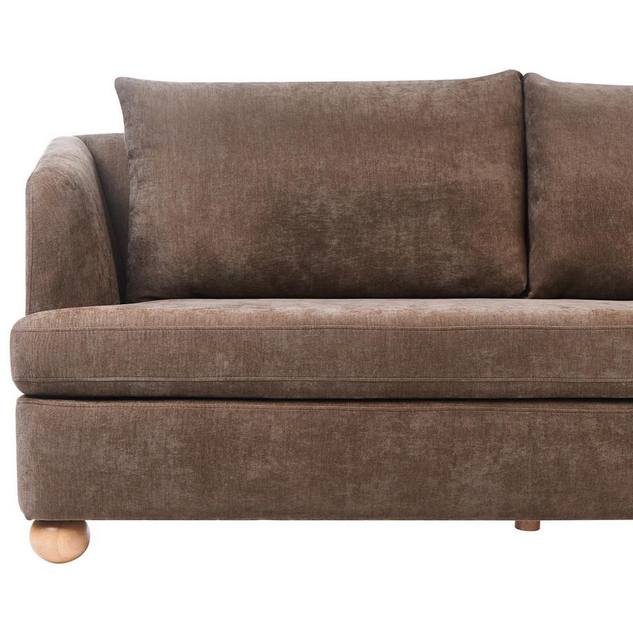 Beliani Canapé 3 places en Tissu chenille Minimaliste RATTVIK  