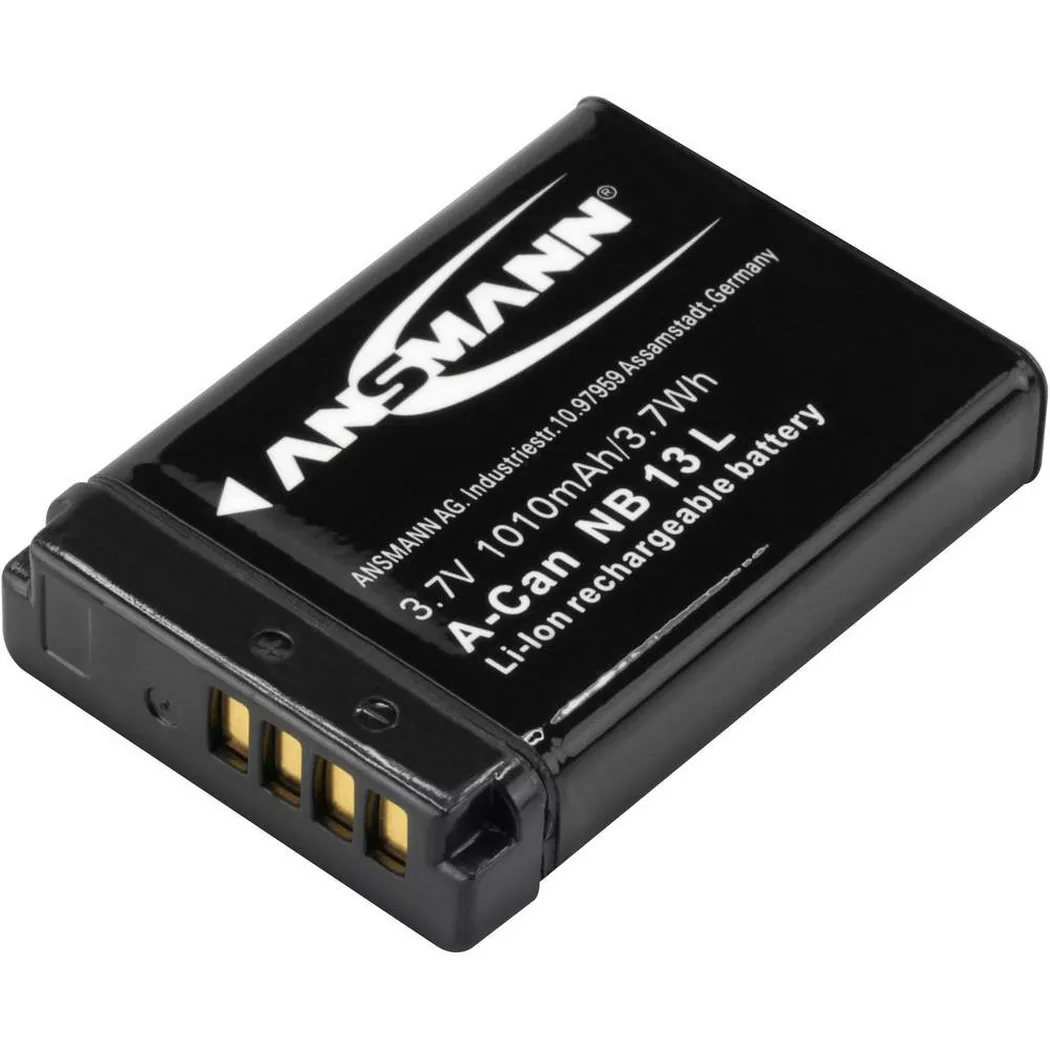 ANSMANN - Batterie pour appareil photo, One Size, Noir