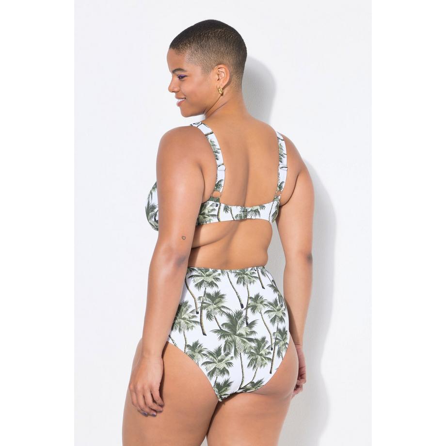 Studio Untold Haut de bikini bonnets souples imprimé palmiers Shaping  