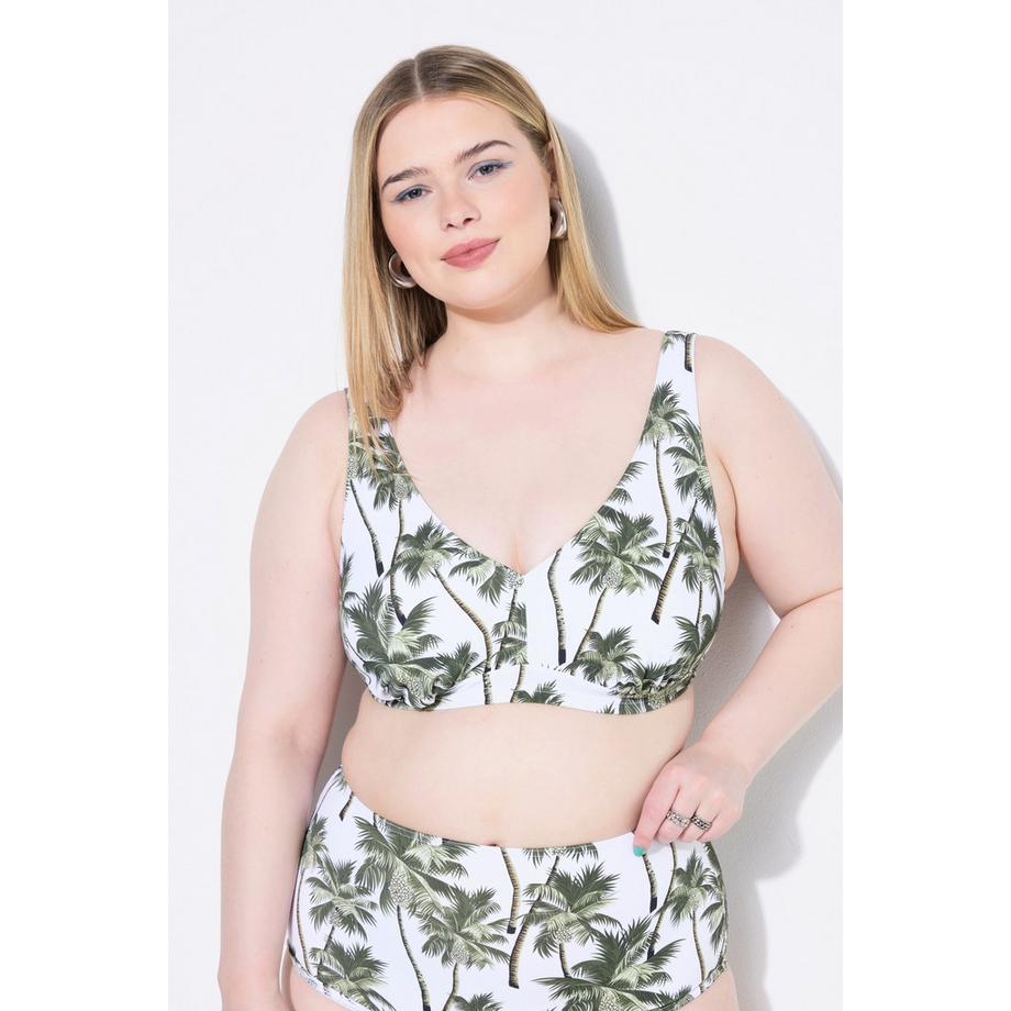 Studio Untold Haut de bikini bonnets souples imprimé palmiers Shaping  