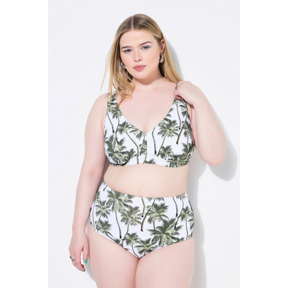 Studio Untold Haut de bikini bonnets souples imprimé palmiers Shaping  