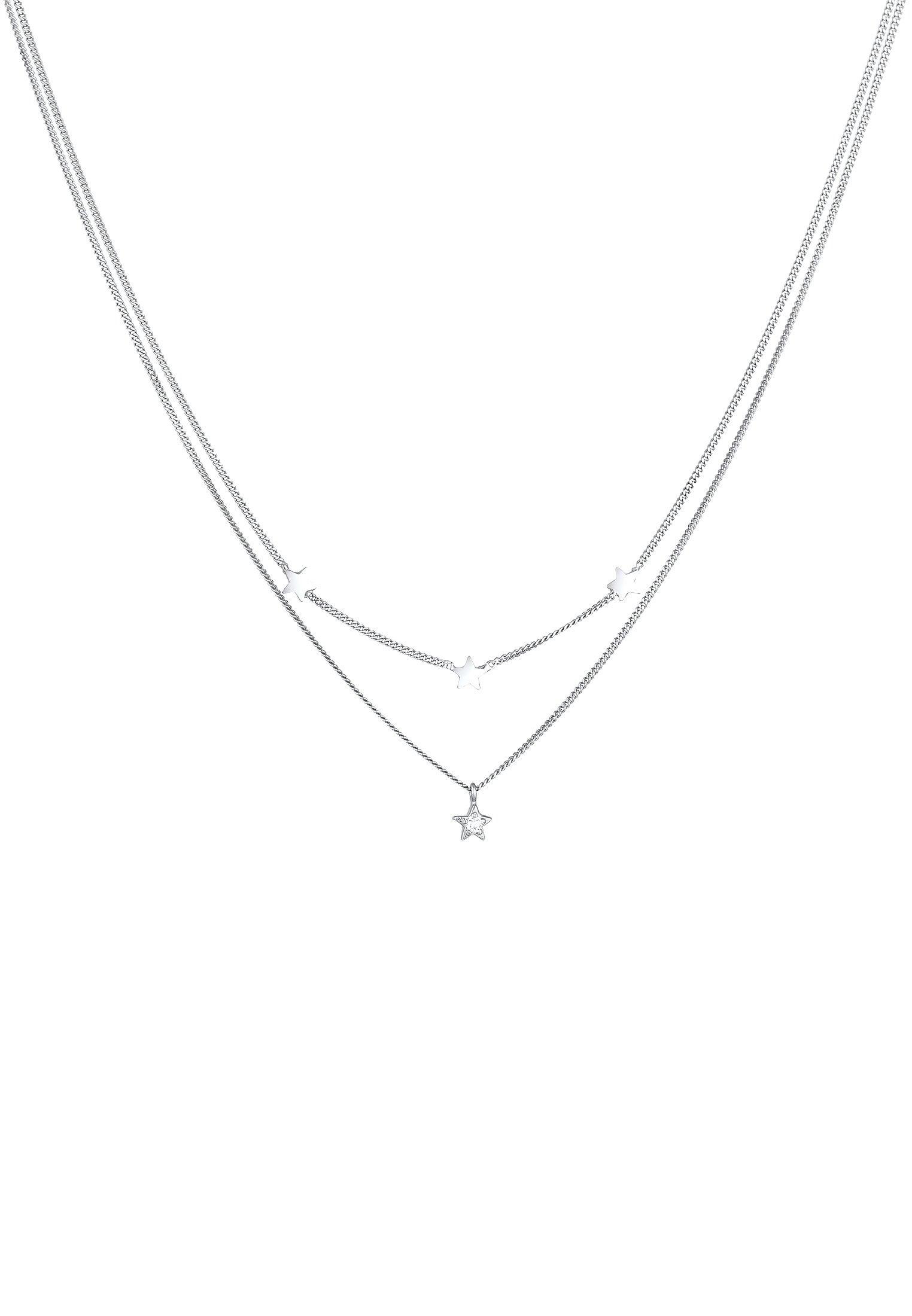 Elli  Halskette Layer Stern Astro Kristalle 