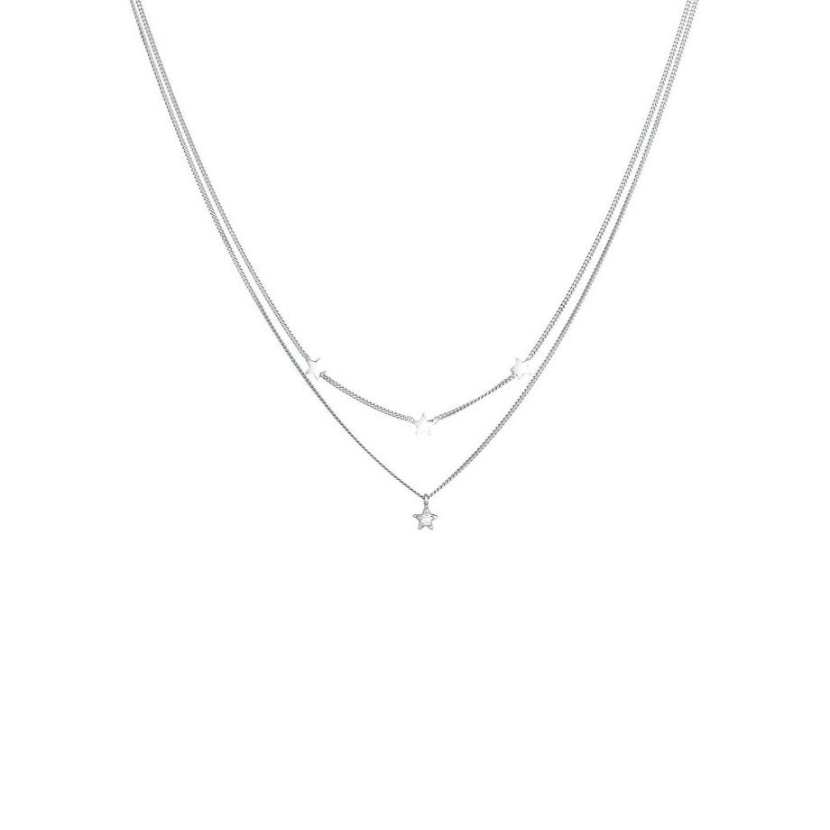 Elli  Halskette Layer Stern Astro Kristalle 