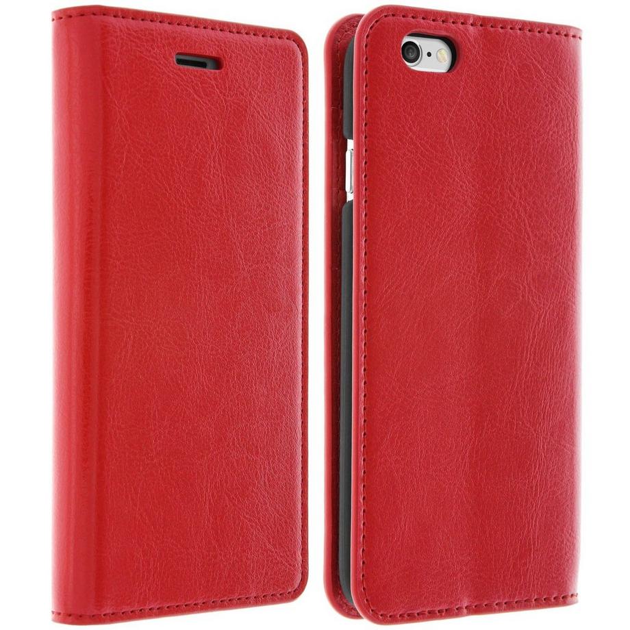 Avizar  Etui simili cui Rouge iPhone 6 et 6s 