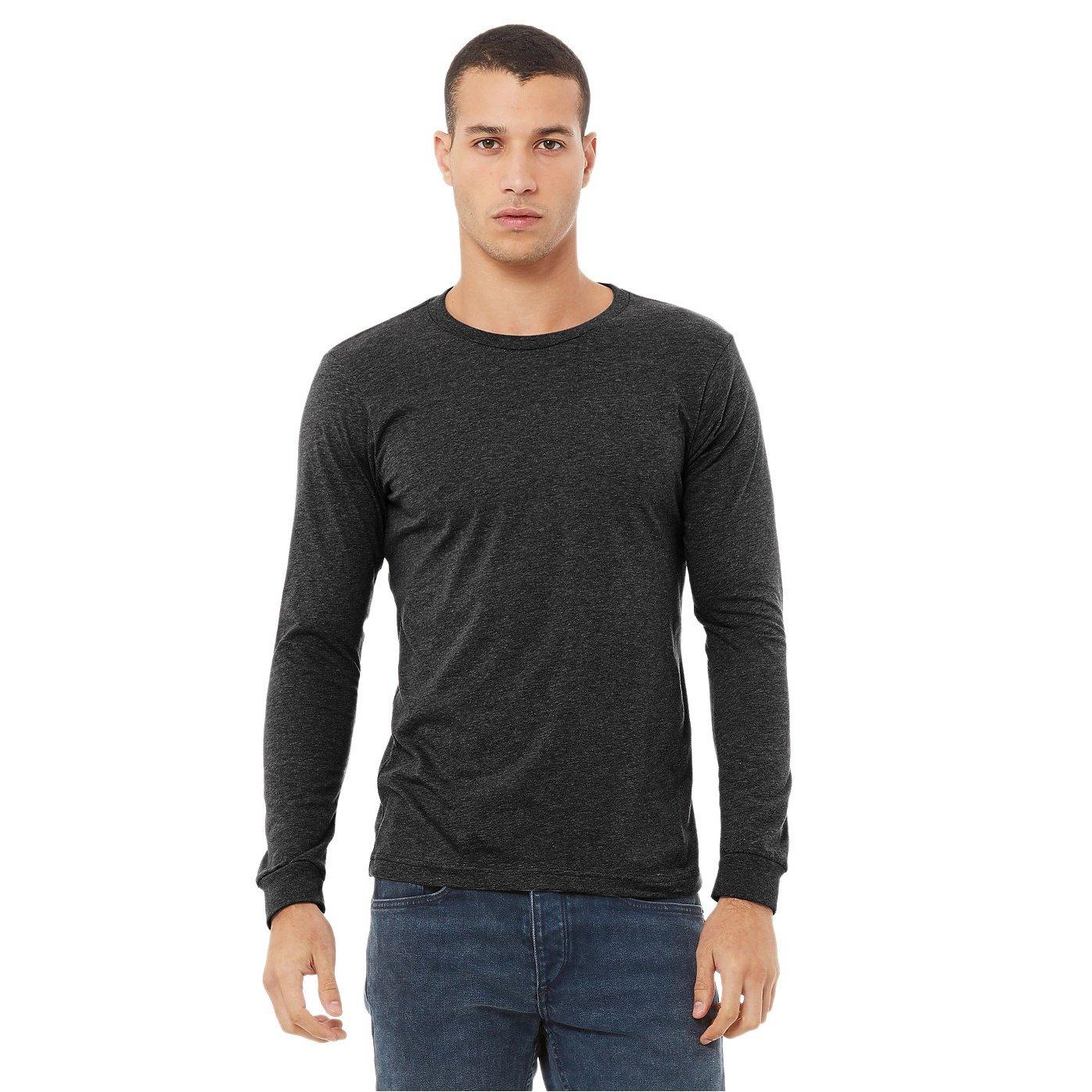 Bella + Canvas T-Shirt Maniche Lunghe Melange  