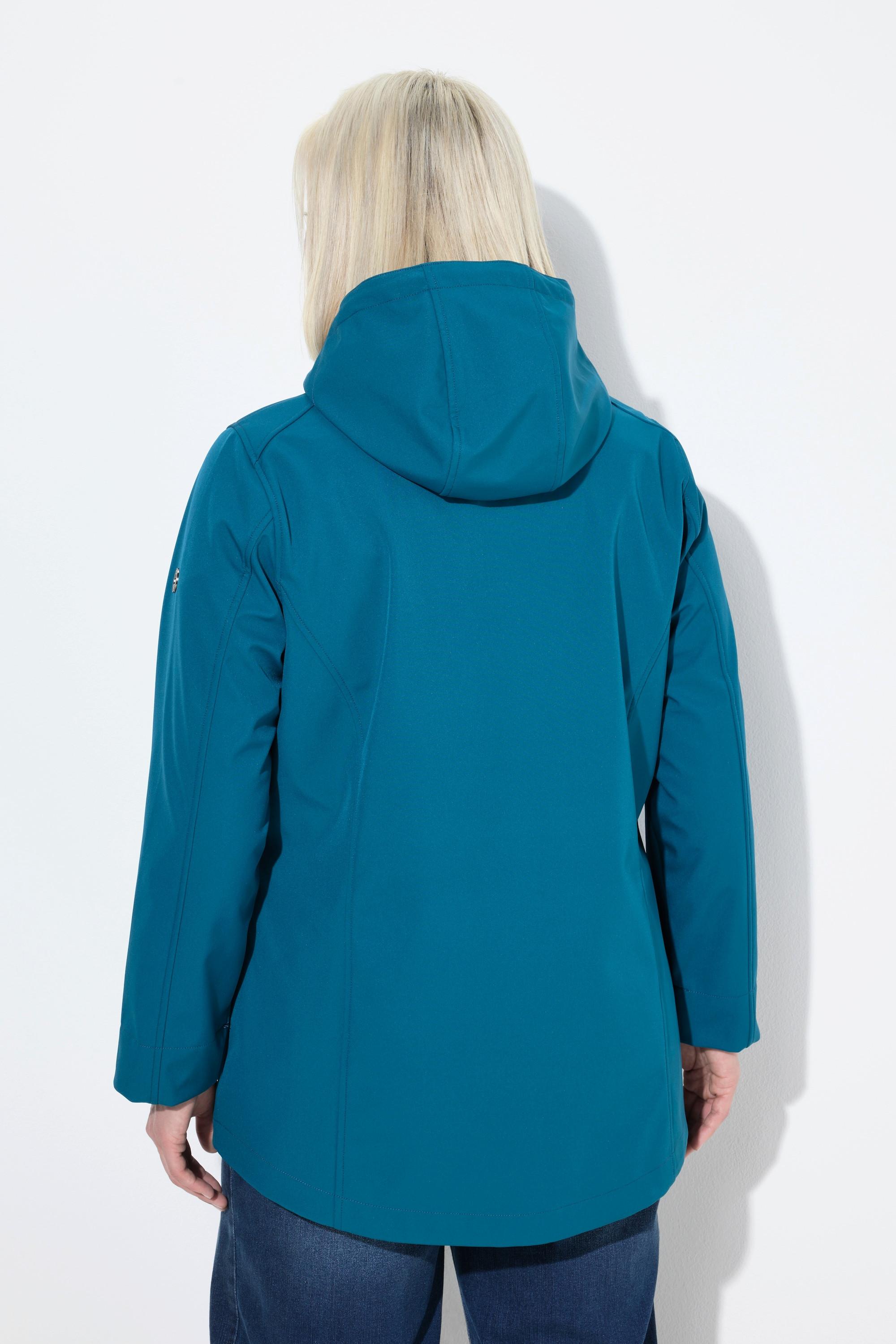 Ulla Popken HYPRAR Giacca Softshell Idrorepellente con Tasche Zip  